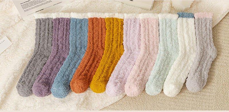 Chaussettes Fluffy ultra-douces : chaleur, confort et style - Moonight Homewear2