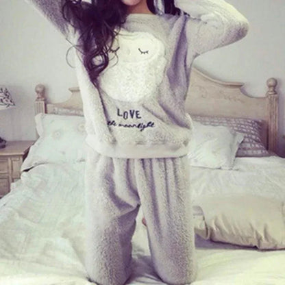 Ensemble Hibou Fluffy : douceur, chaleur et cocooning - Moonight Homewear