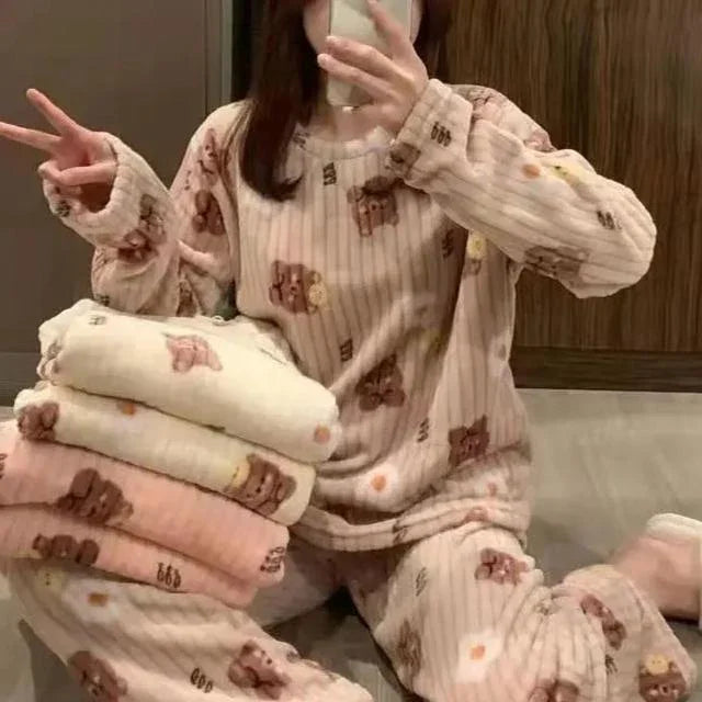 Ensemble Teddy Lou Moonight – homewear cocooning ultra-doux pour femme