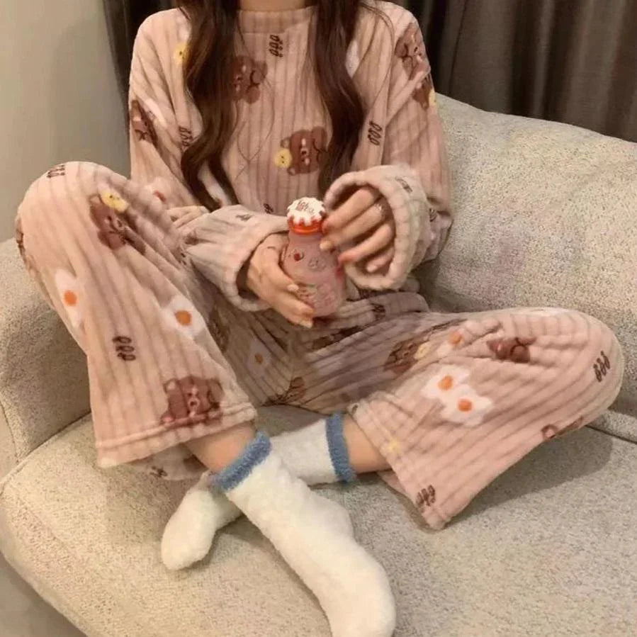 Ensemble Teddy Lou Moonight – homewear cocooning ultra-doux pour femme