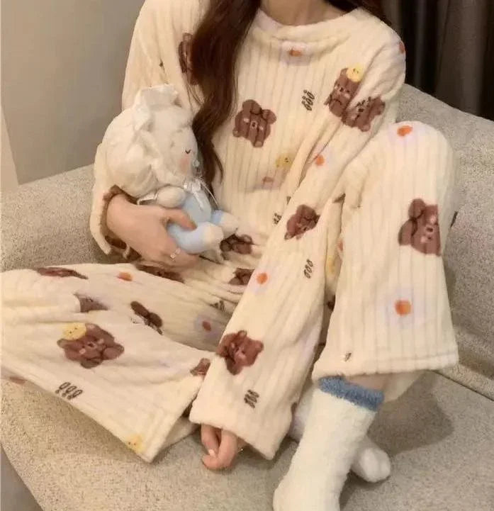 Ensemble Teddy Lou Moonight – homewear cocooning ultra-doux pour femme