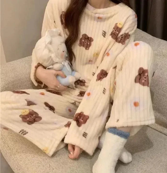 Ensemble Teddy Lou Moonight – homewear cocooning ultra-doux pour femme