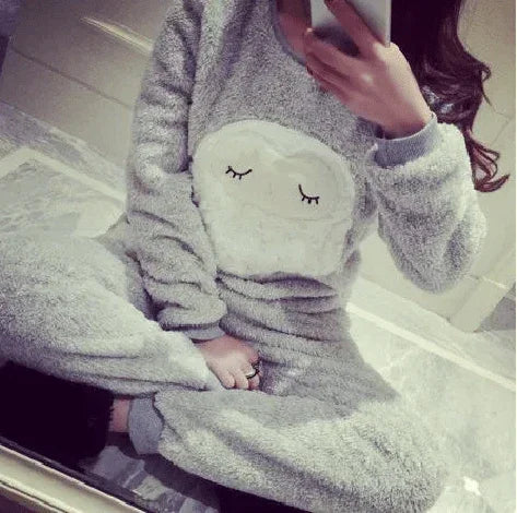 Ensemble Hibou Fluffy : douceur, chaleur et cocooning - Moonight Homewear