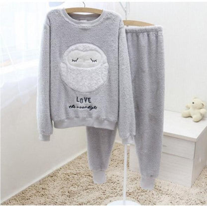 Ensemble Hibou Fluffy : douceur, chaleur et cocooning - Moonight Homewear