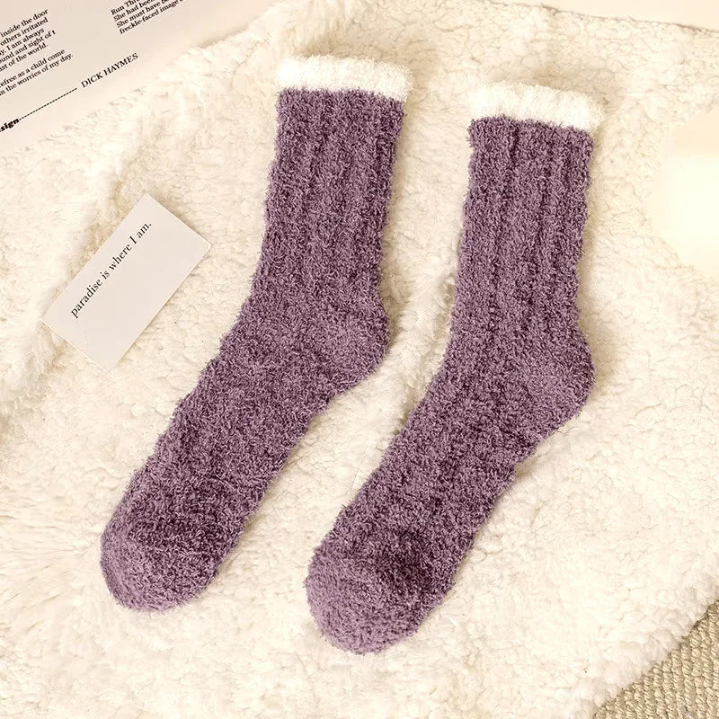 Chaussettes Fluffy ultra-douces : chaleur, confort et style - Moonight Homewear13